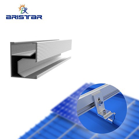 حوامل الألواح الشمسية ذات القضبان المجلفنة