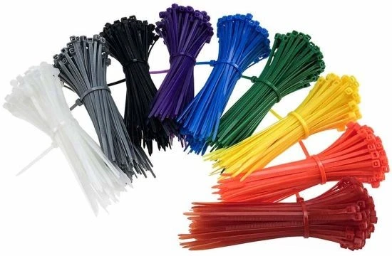 blue green cable tie